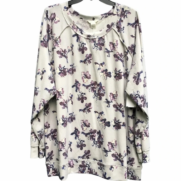 NWT Caslon Long Sleeve Floral Top Plus Size 2X - Picture 2 of 7